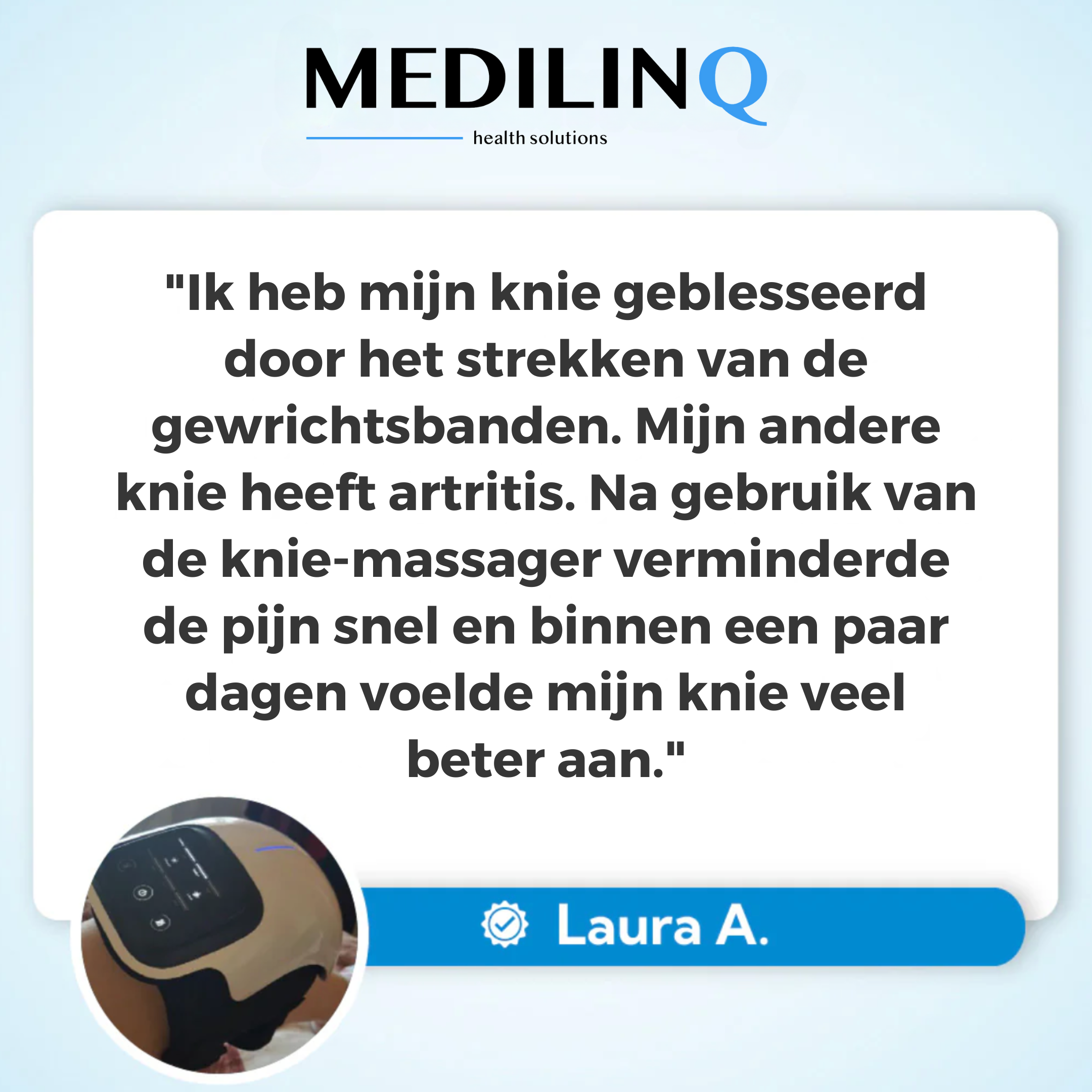 MediLinQ™ Knee Massager Natuurlijke Pijnverlichting