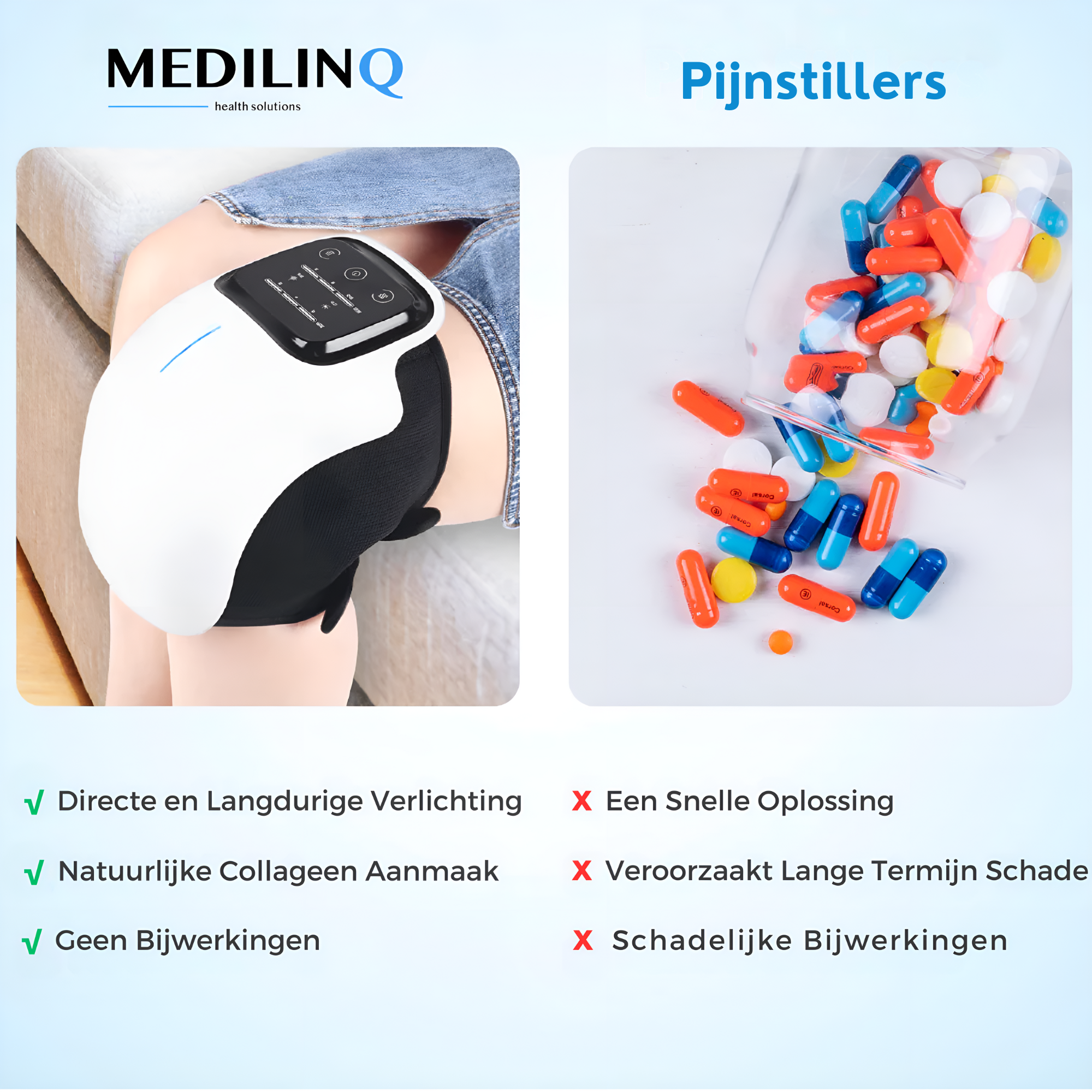 MediLinQ™ Knee Massager Natuurlijke Pijnverlichting